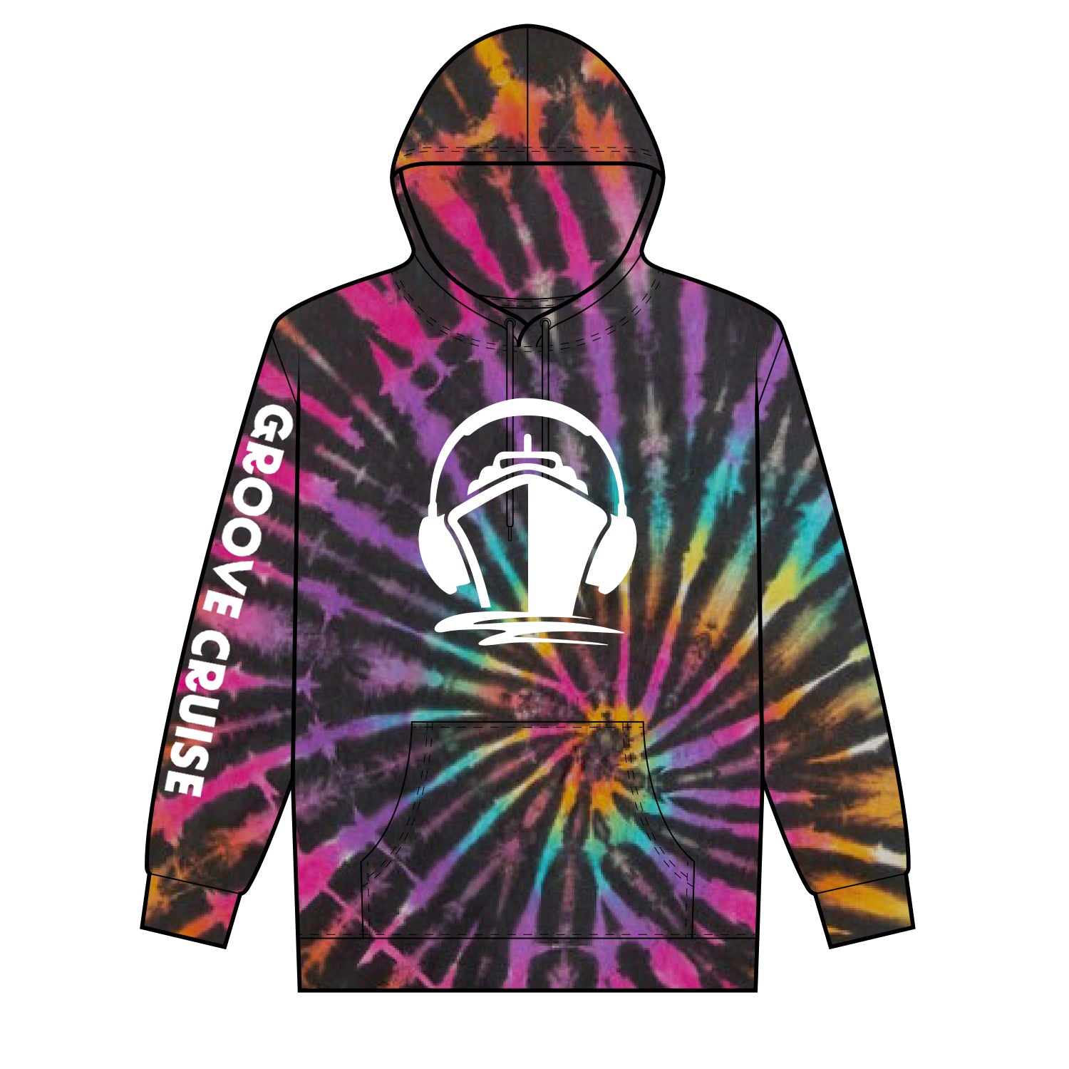 Groove Cruise Tie-Dye Hoodie