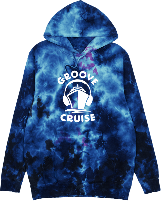 Groove Cruise Ocean Blue Tye Dye Hoodie
