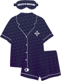 Groove Cruise Womans PJ Set (Blue) - 3pcs