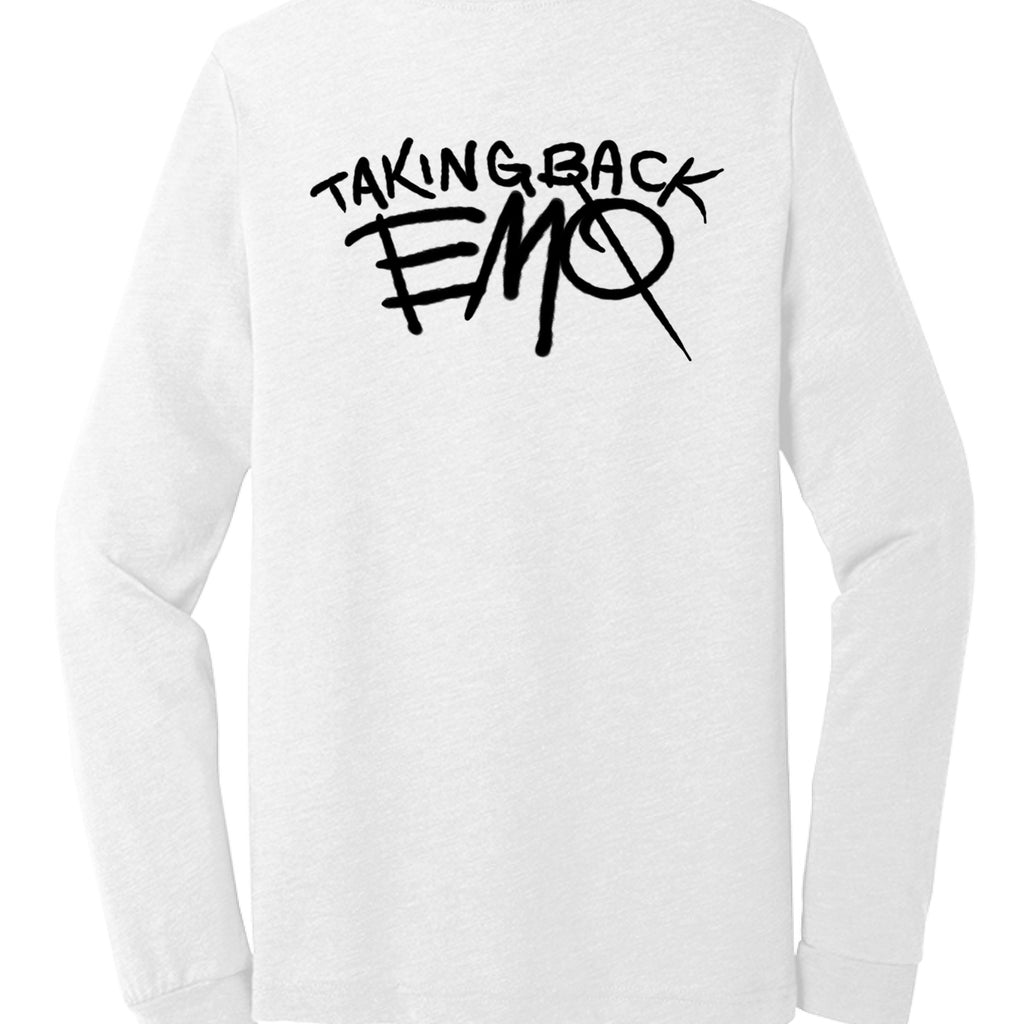 Solid White Triblend - BACK